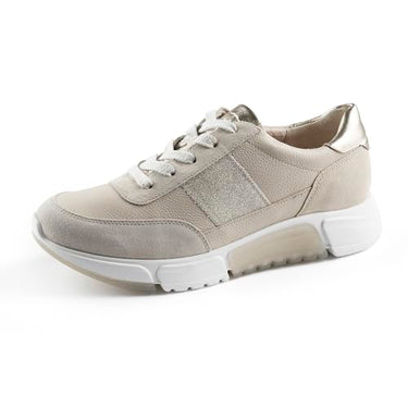Paul Green Damen SUPER Soft Sneaker mit Wechselfußbett, Frauen Low-Top Sneaker,Wechselfußbett,straßenschuhe,Sportschuhe,Beige (Ivory/Biscuit),39 im Sale